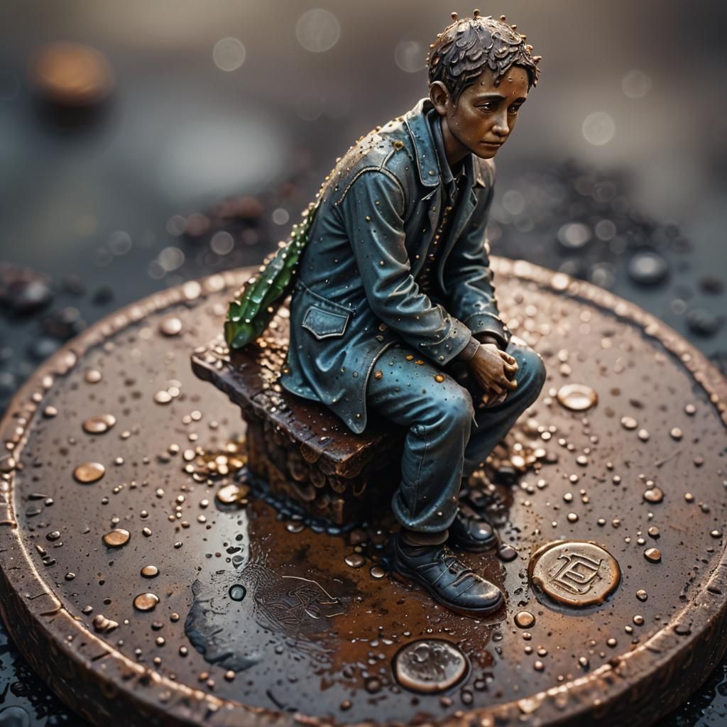 Tiny Man on Coin: Macro Photography in Unreal Engine