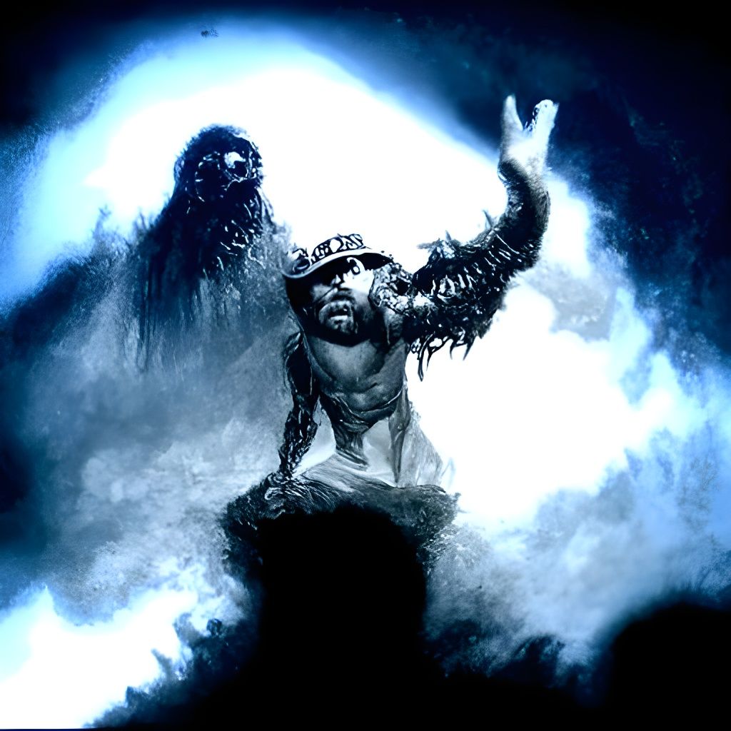Randy Savage as Dark Fantasy Horror Illustration