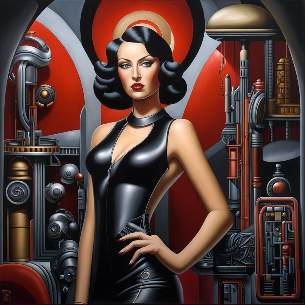 Cyberpunk Character in Catherine Abel Style