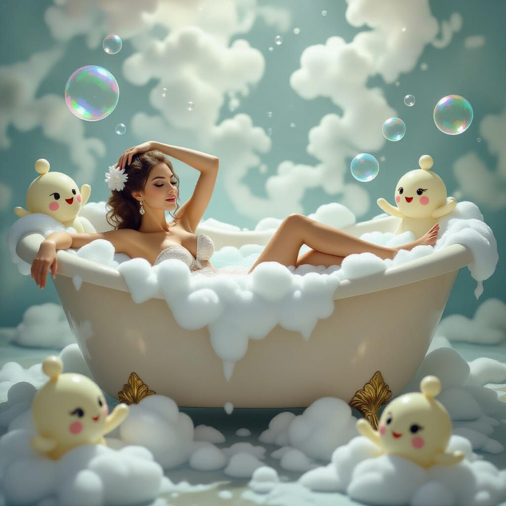Contortionist in Magical Bubbles