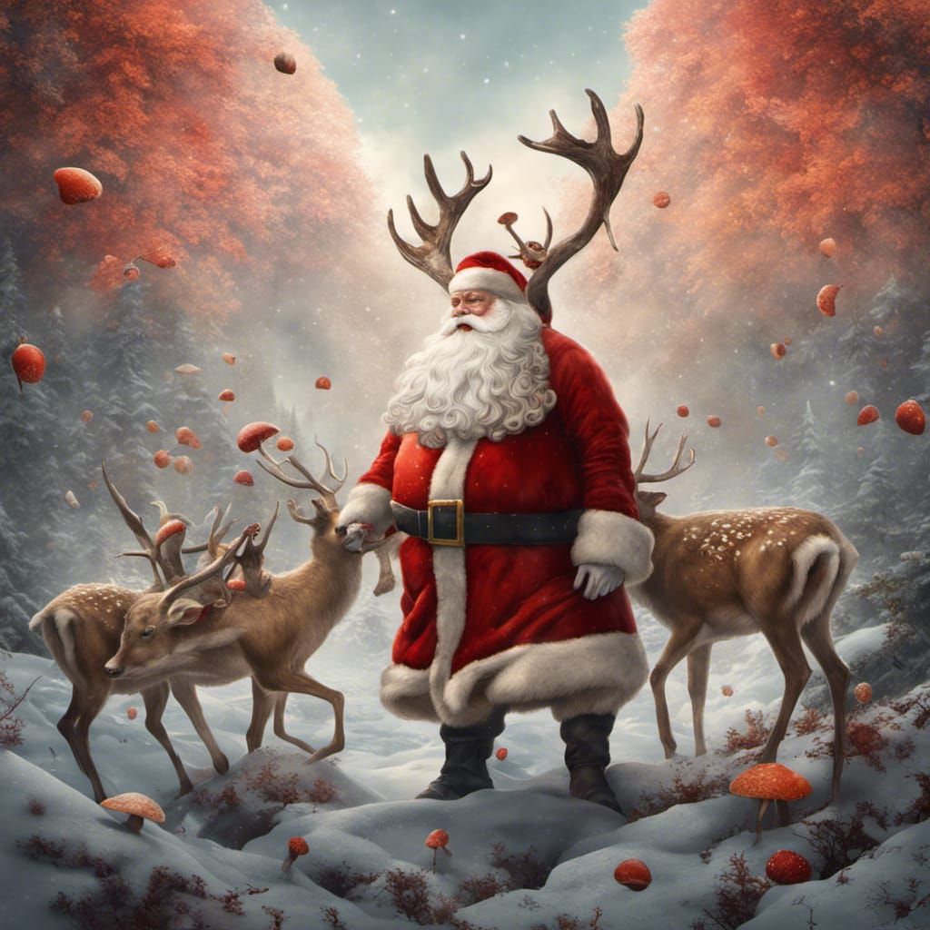 Santa Tripping: A Hyperrealistic Holiday Vision