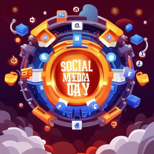 Social Media Day Poster: Good vs. Bad