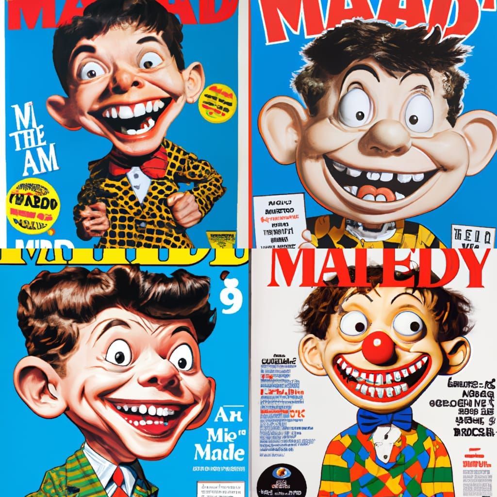 Mad Magazine Cover Featuring Alfred E. Neuman