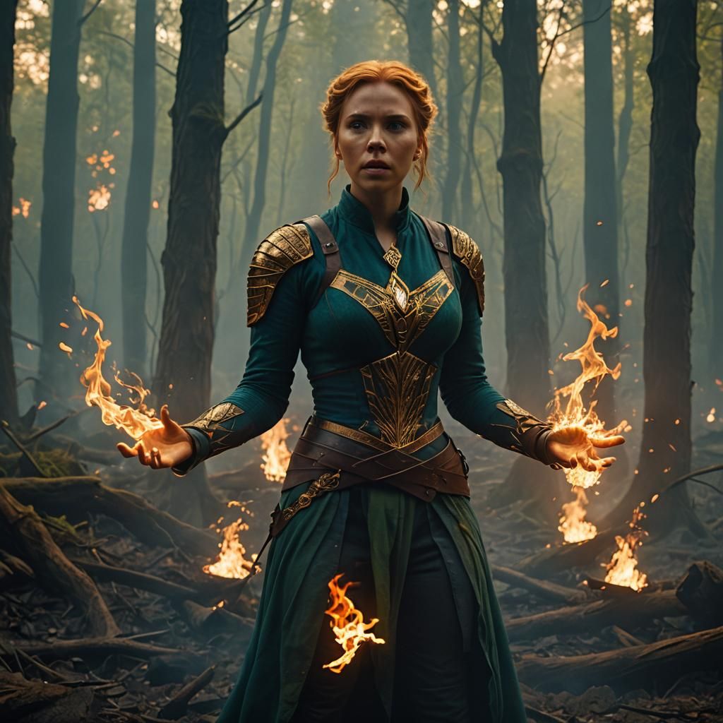 Chandra Nalaar Ignites Flames in Mystical Forest