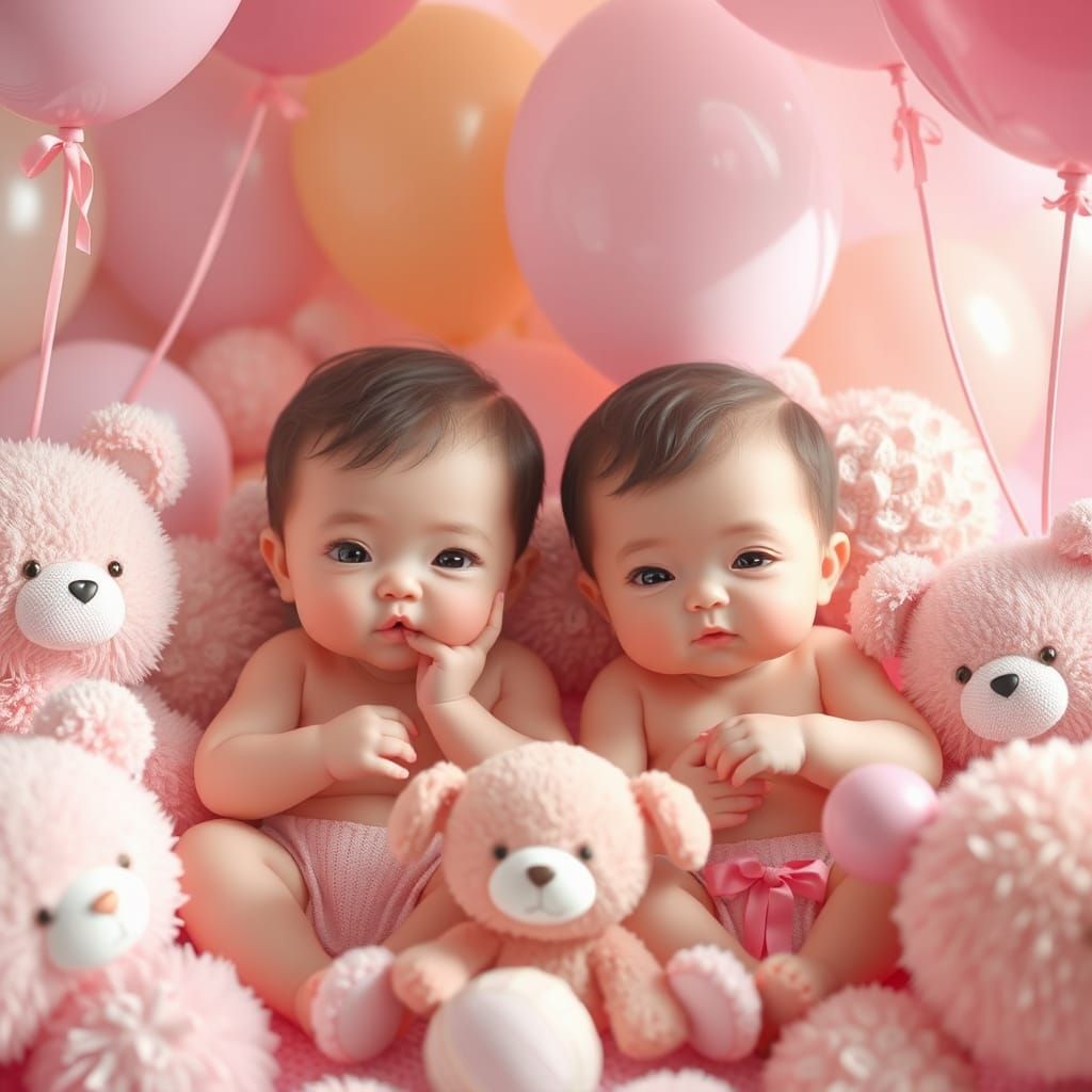 Babies in Dreamlike Genshin Impact-Inspired World