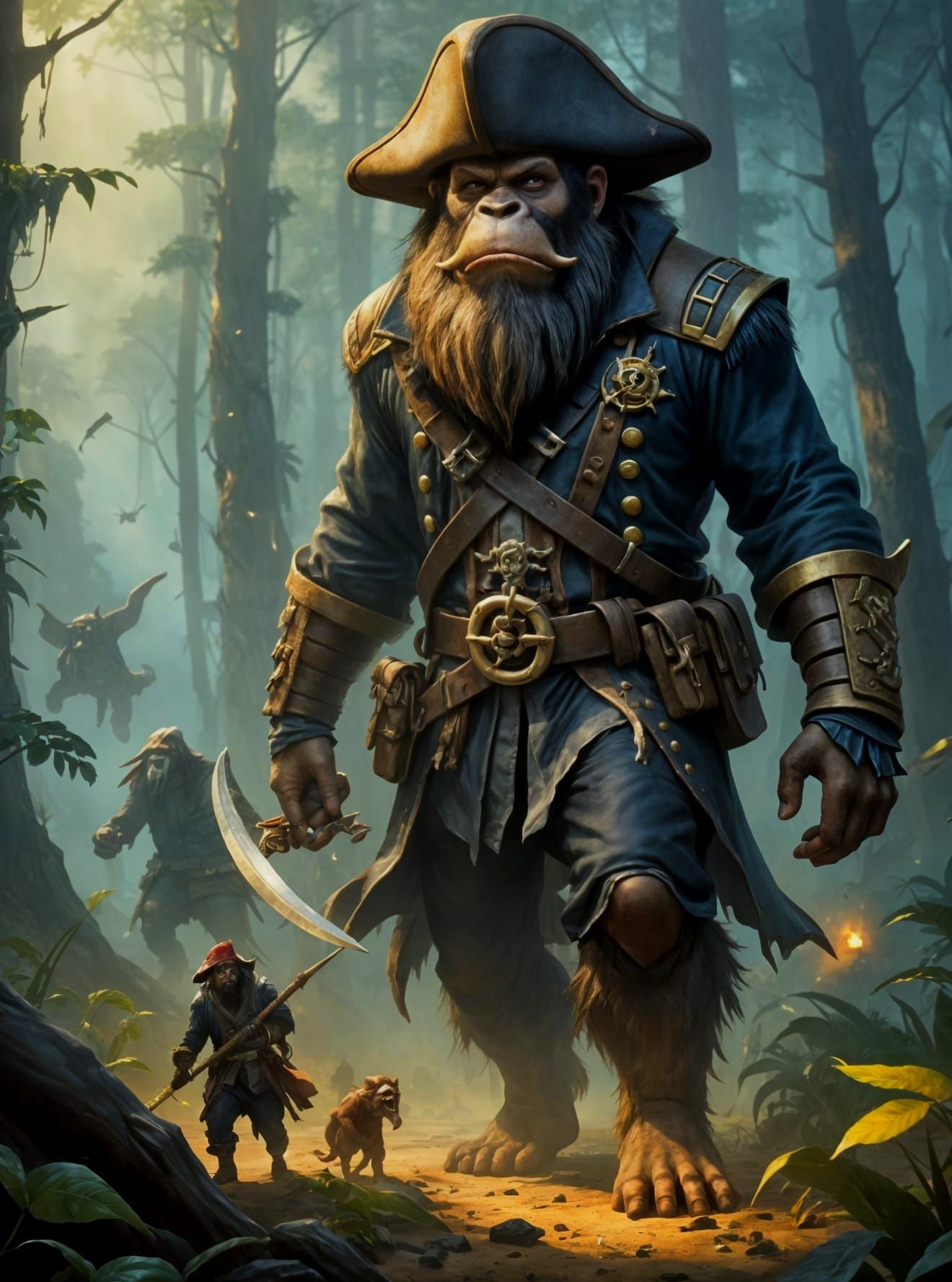 Blacki the Gigantopithecus Pirate's uncle