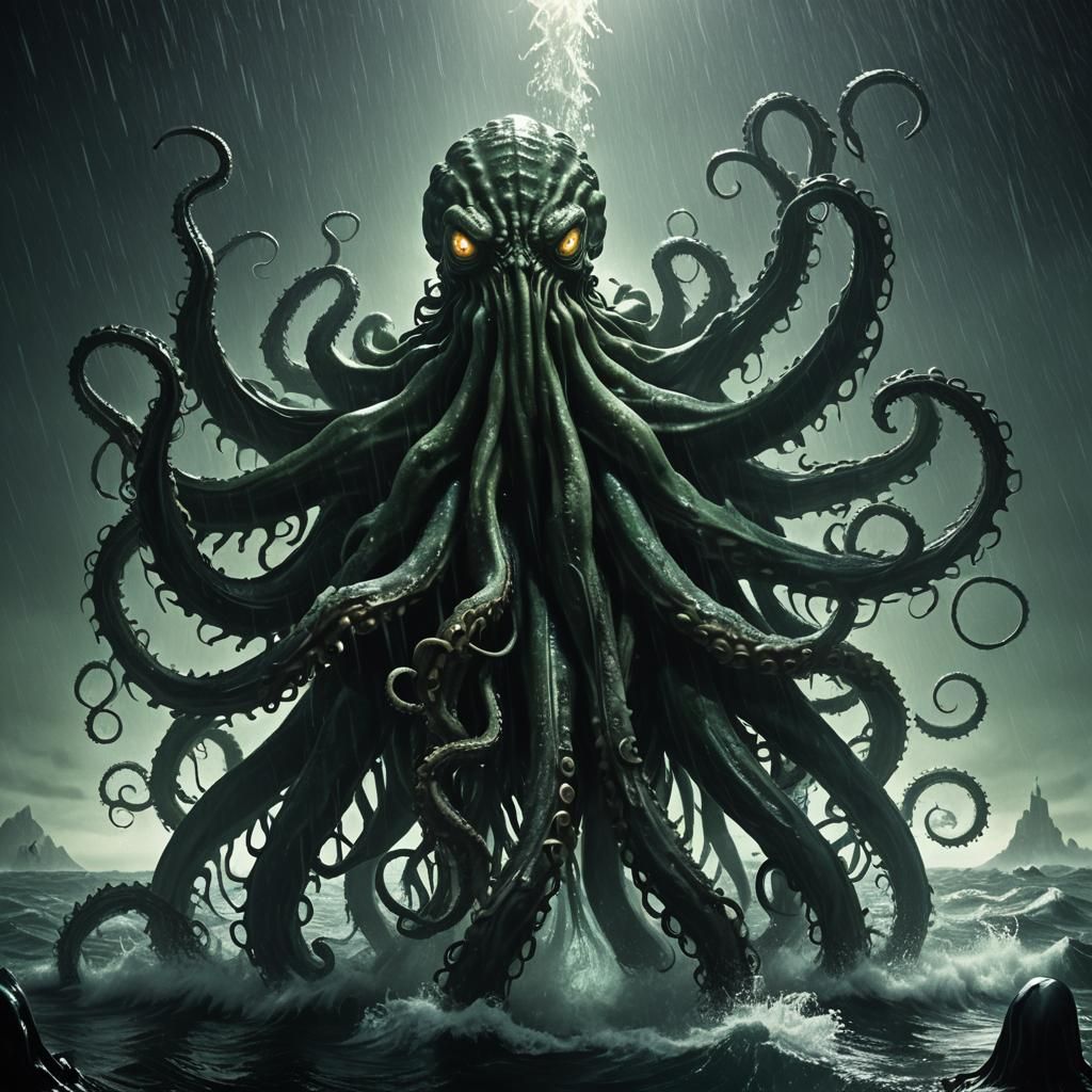 Cthulhu Rises: A Cinematic Film Noir Monster