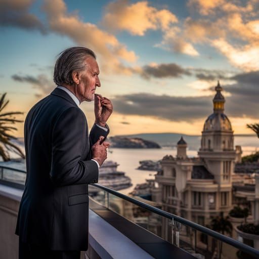 Professional Photo of Man at Monte Carlo