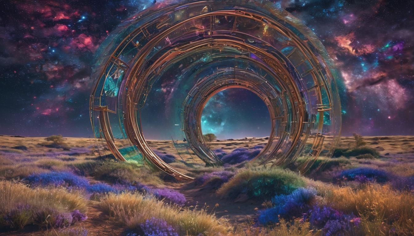 Cosmic Gateway: A Surreal Astral Abyss