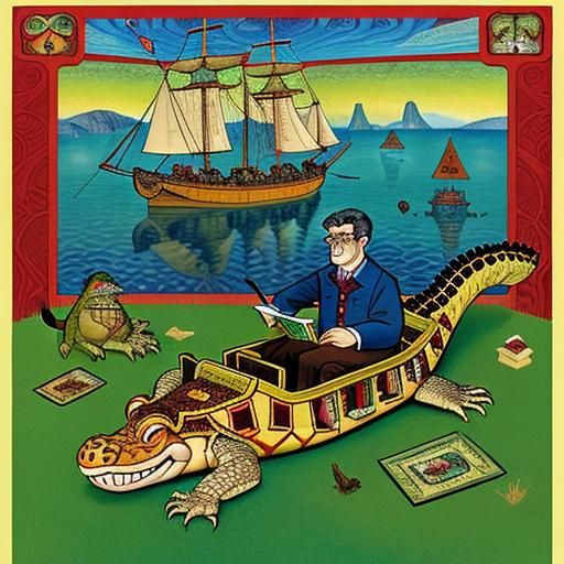 Cheb Urashka and Croc O'Deal Genes Pop-up Book