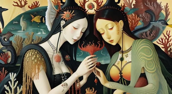 Vibrant Hellscape Teeming with Life in Bosch Style