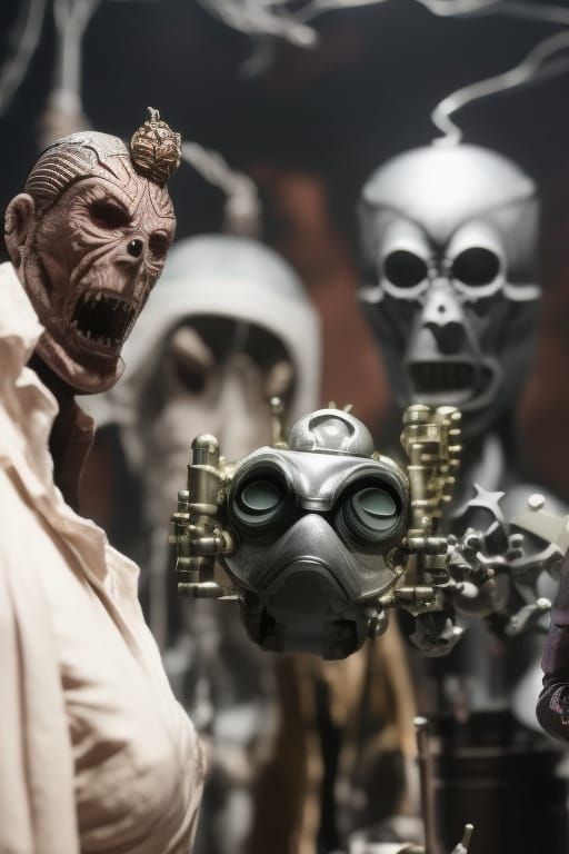 Nightmarish Stopmotion: Hyperdetailed Dystopian Scene