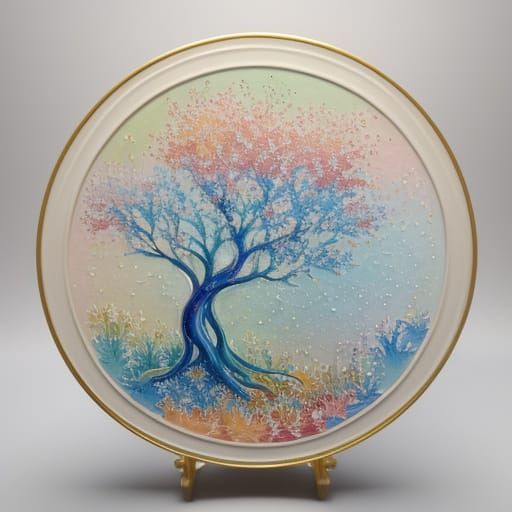 gouache Rebecca Sugar color gradient impressionism majolica ...