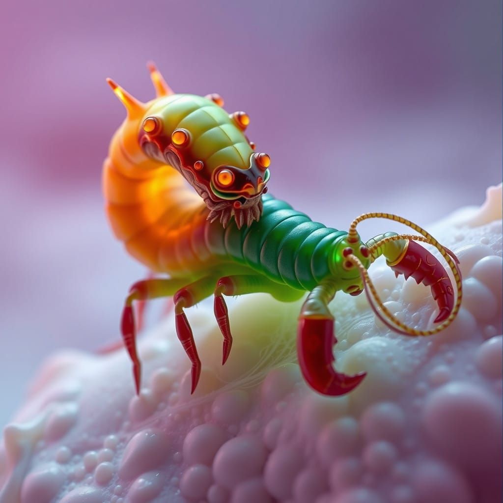 Tardigrade Fantasy Creature Emerges from Twilight