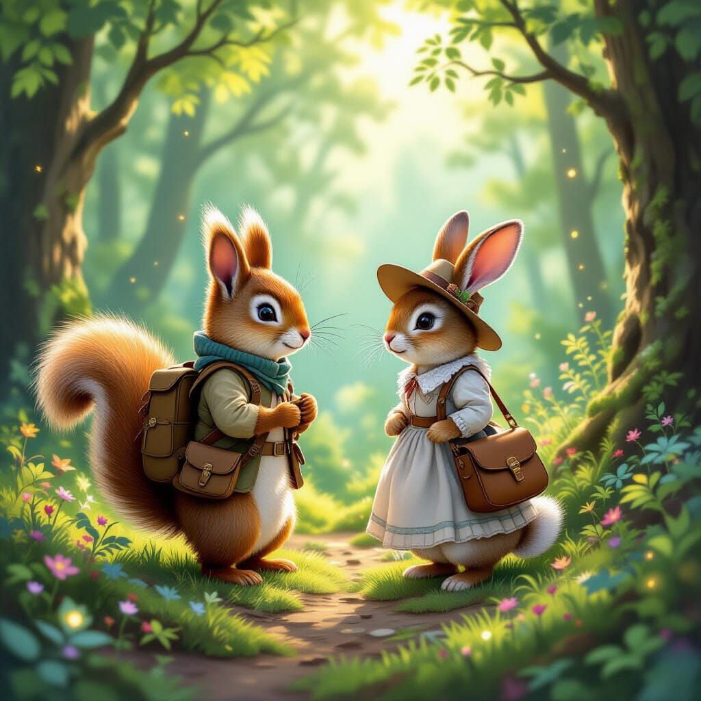 Sammy Squirrel and Hannah Rabbit's Journey to Rabbit Glen