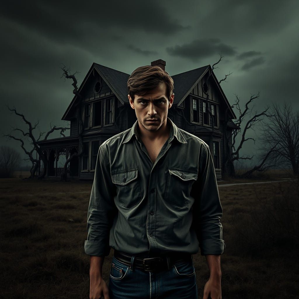 Sinister Portrait of a Man Under Dark, Foreboding Influence