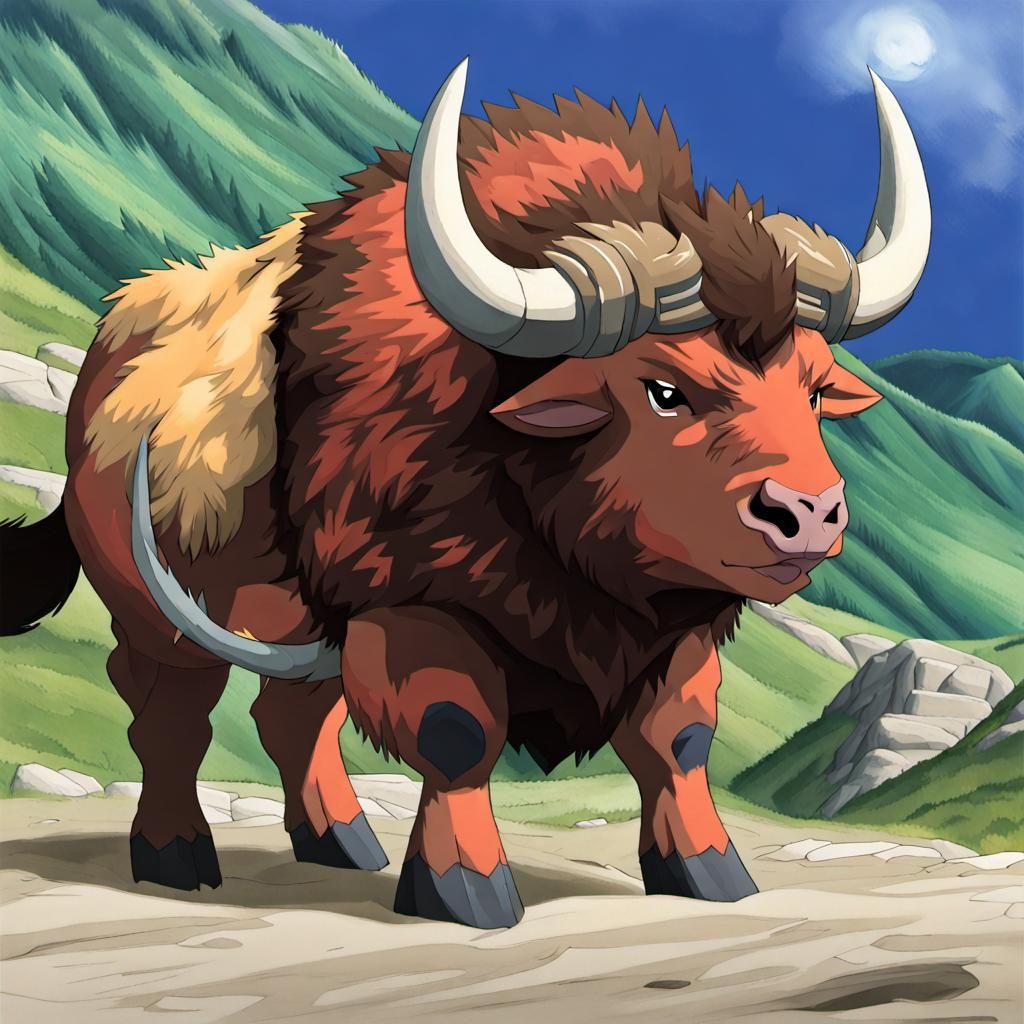 AI Generated Image of a Tauros