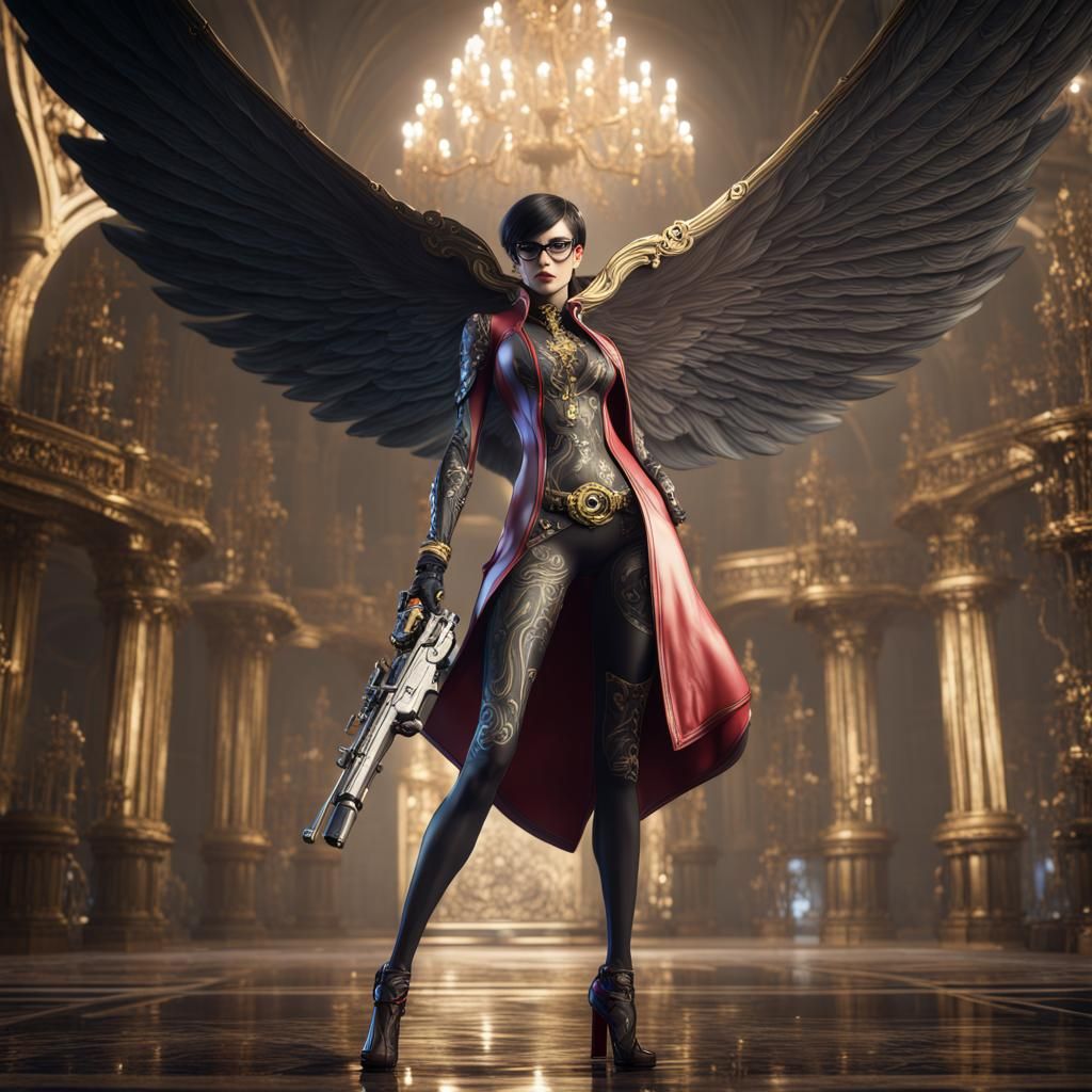 Bayonetta: Detailed Fantasy Concept Art in 8K