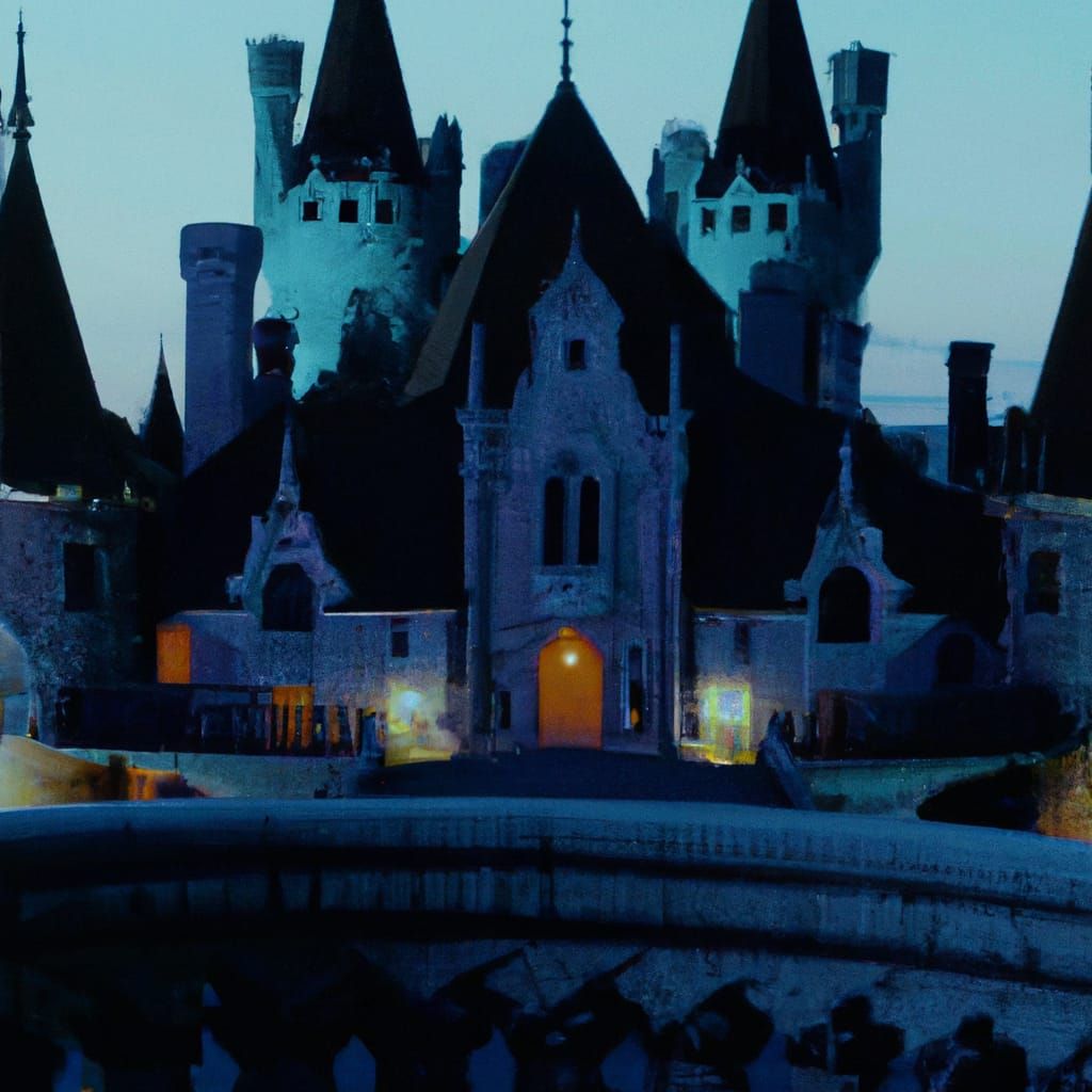 Luxurious Dark Castle in Legendary 8K Film Style