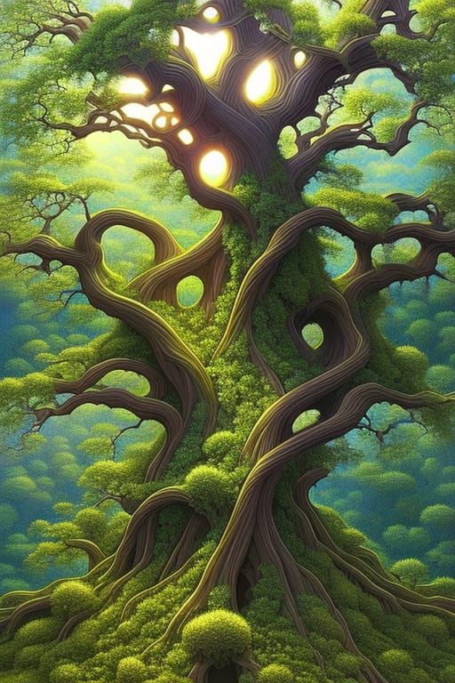 Heart Tree of Life: Summer Meets Winter