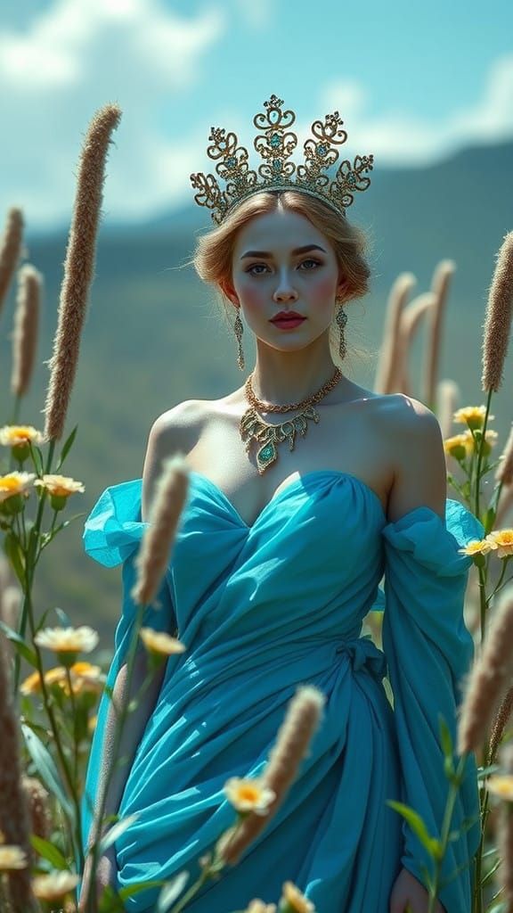 The Cerulean Queen in Regal Blue