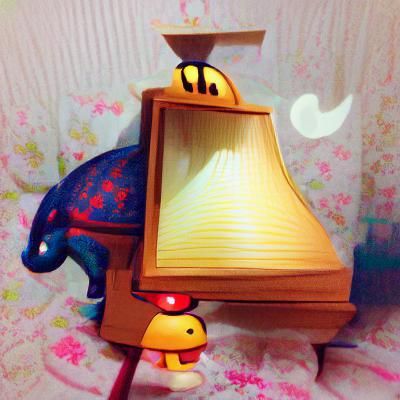 Serene Night Lamp Radiates Soft Light