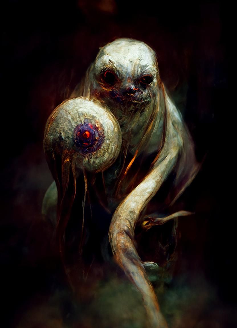 Eldritch Horror Monster in Greg Rutkowski Style