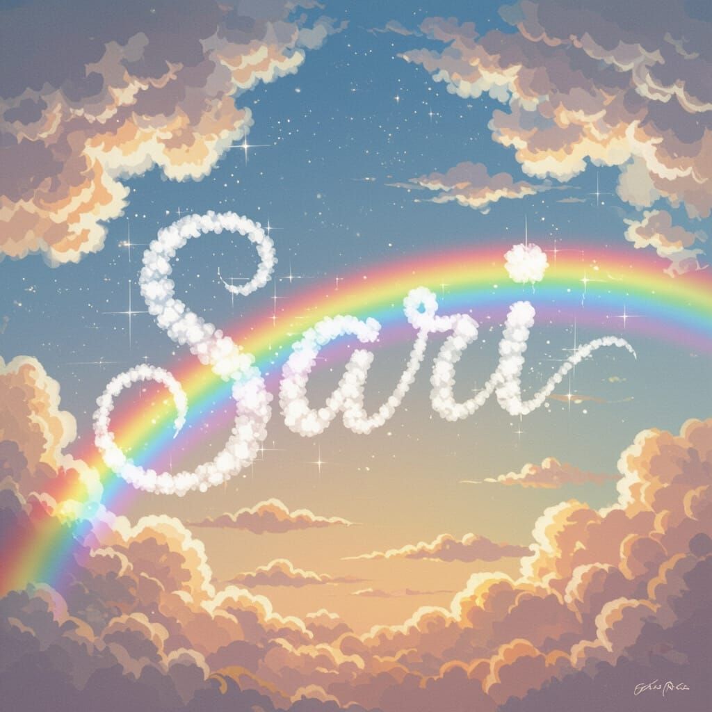 Sky Forms 'SARI' With Rainbow In Luminous Digital Painting