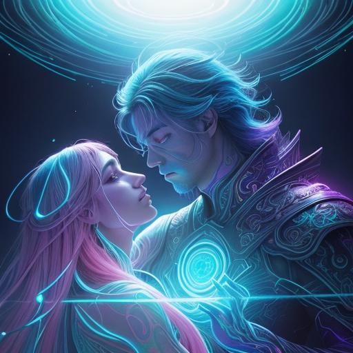 Otherworldly alien lovers.