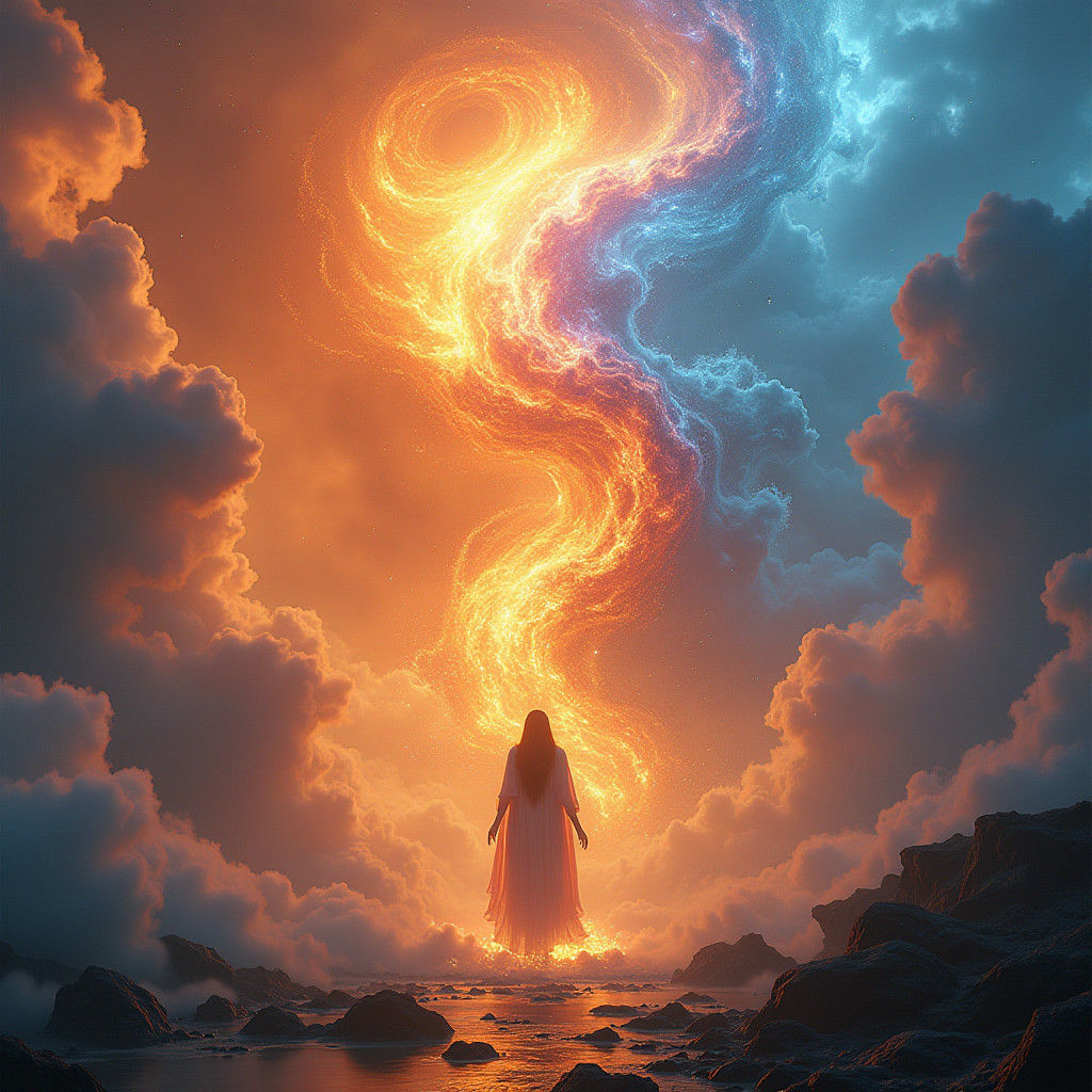 Elemental Forces Converge in Iridescent World