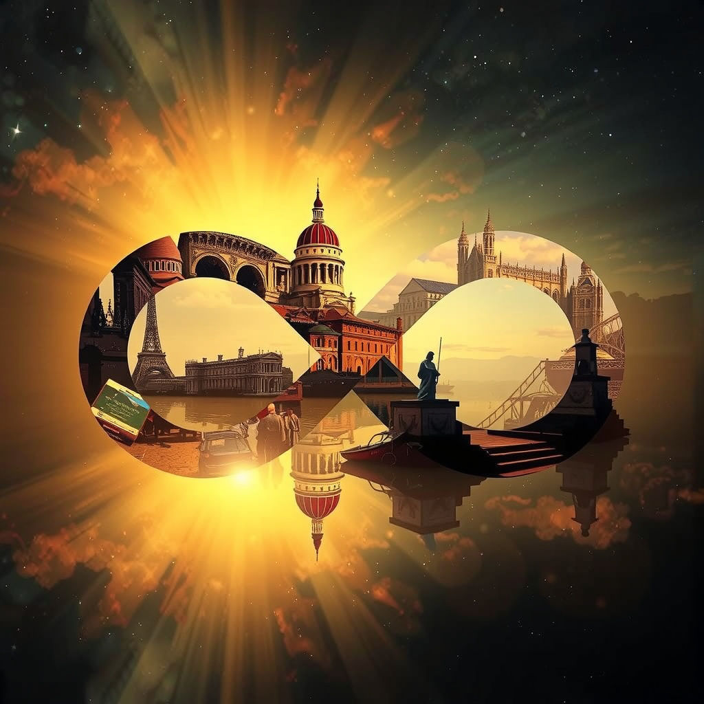 Infinity: Ethereal Scenes of History in Double Exposure Surr...