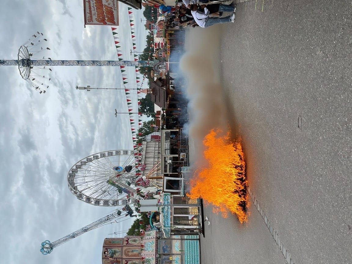 Burning Fire in Vast Cosmic Space