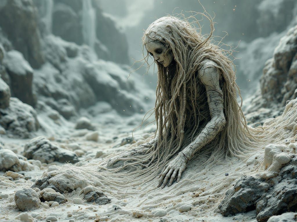 Jacquard Weave Ushabti Golem Inuk Otherworldly Environment