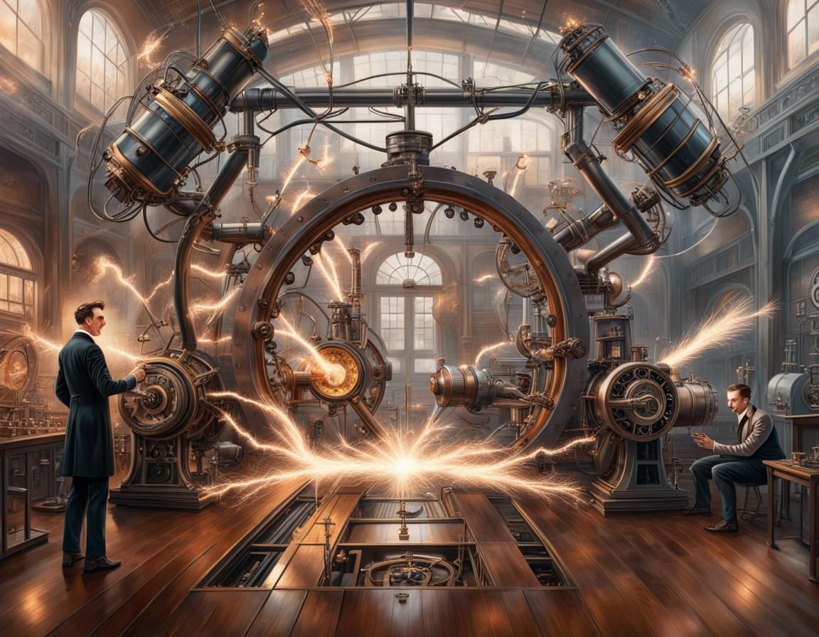 Nikola Tesla's Steampunk High Voltage Inventions