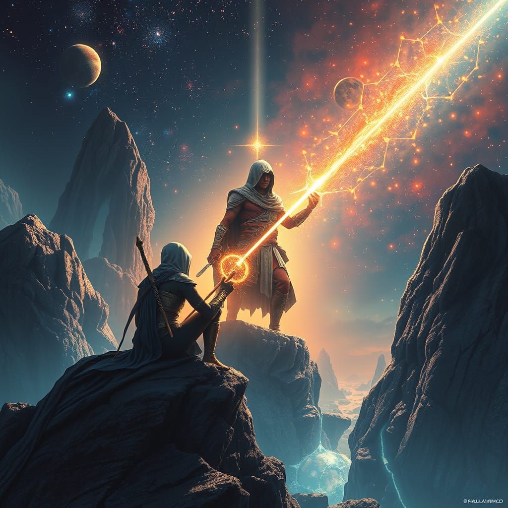 Assassin's Creed Origins Cosmic Illustration