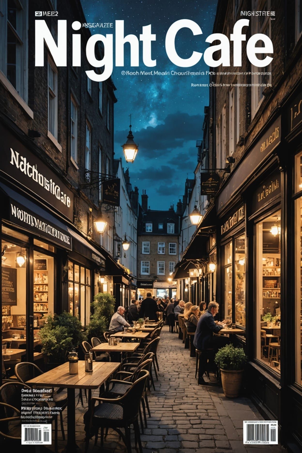 Hyperdetailed Magazine Cover with Paintings