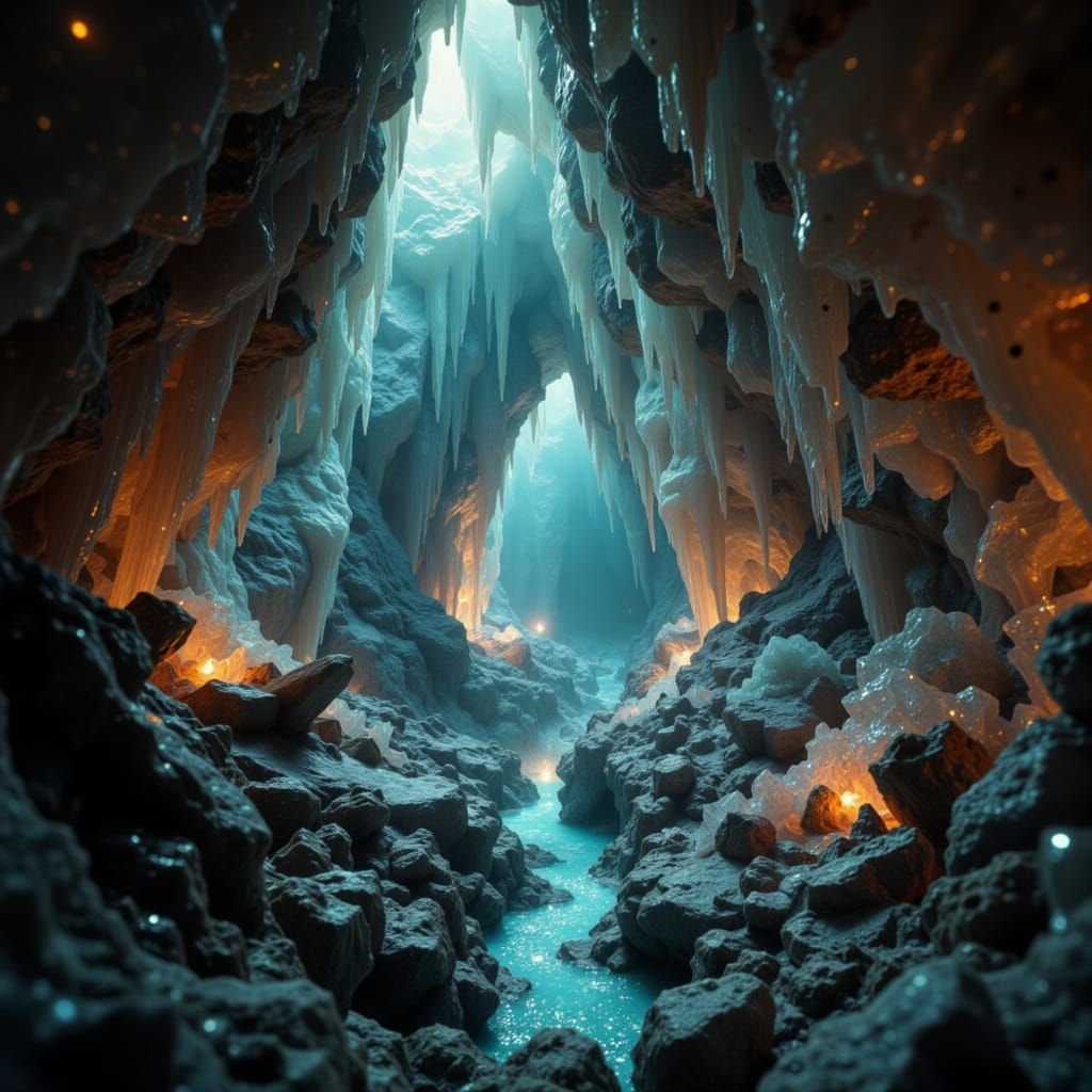 Friends Explore Ancient Cave With Mystery Symbols and Crysta...