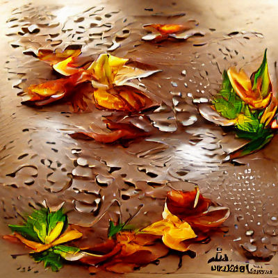 Autumnal Freshness After Rain: A Beautiful Artwork