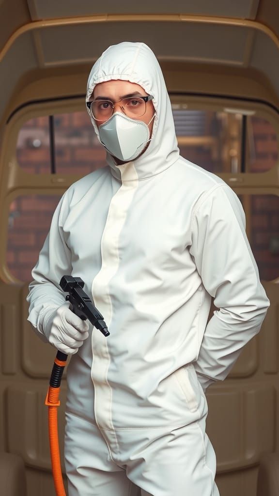 Hyperrealistic Hazmat Suit Concept Art