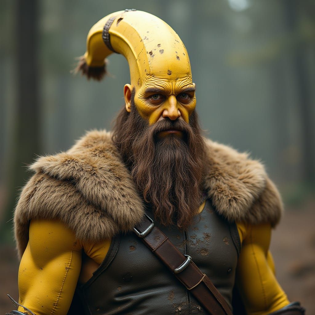 Banana Viking Warrior: Forged by Frost, Fueled by Fruit