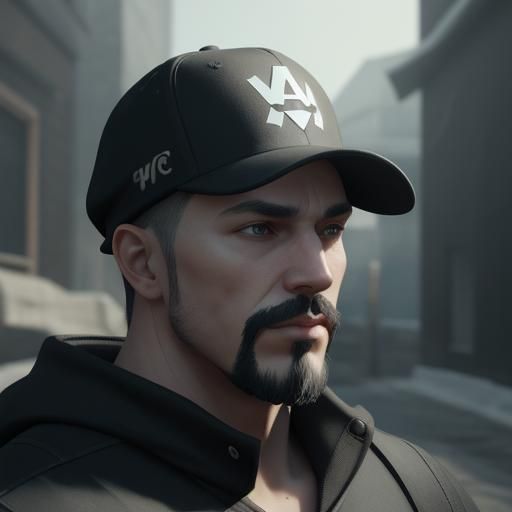 Man in Cap: 3D Game Cinematic Render