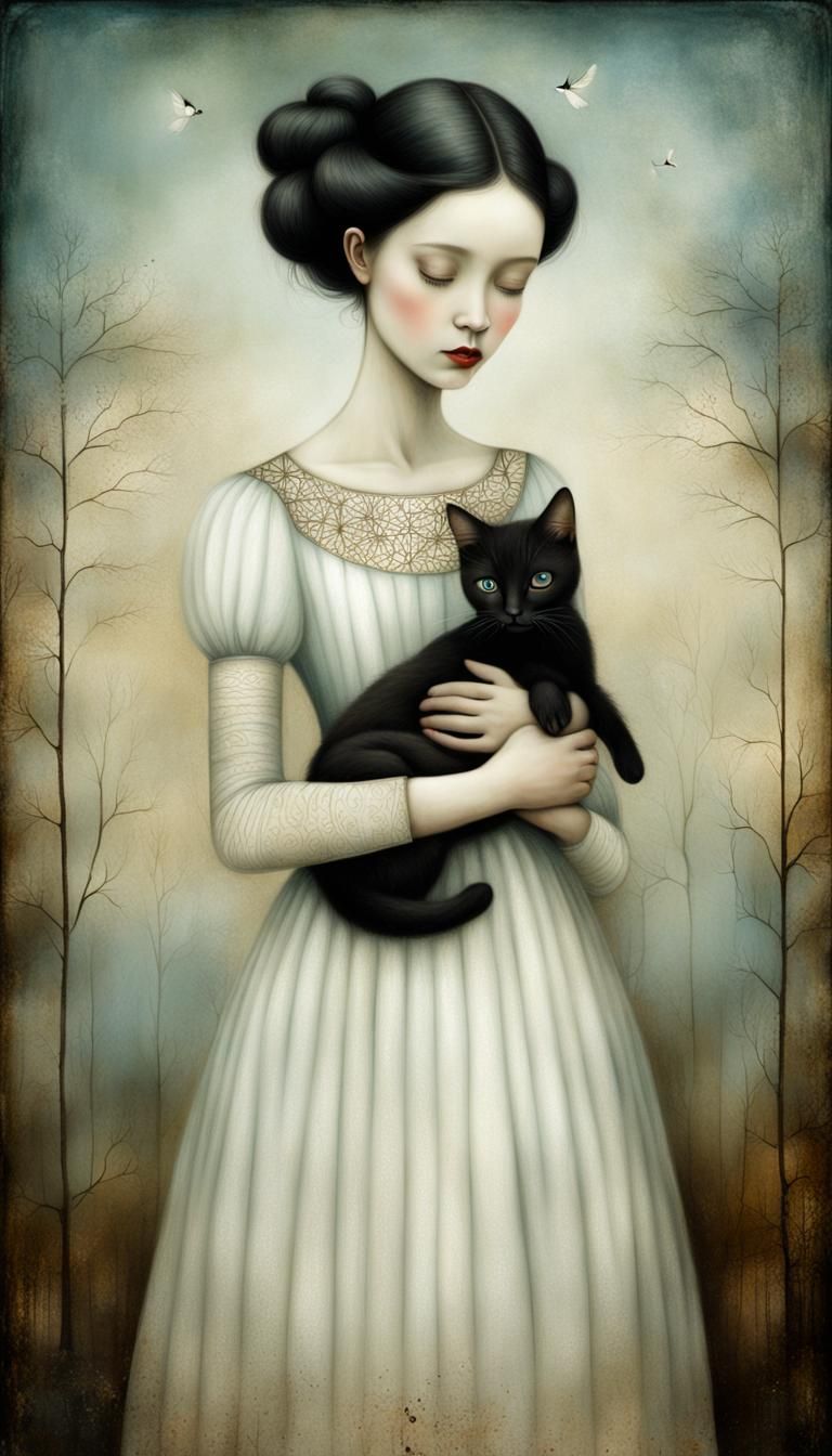 In the style of Catrin Welz-Stein, Nicoletta Ceccoli, In sty...