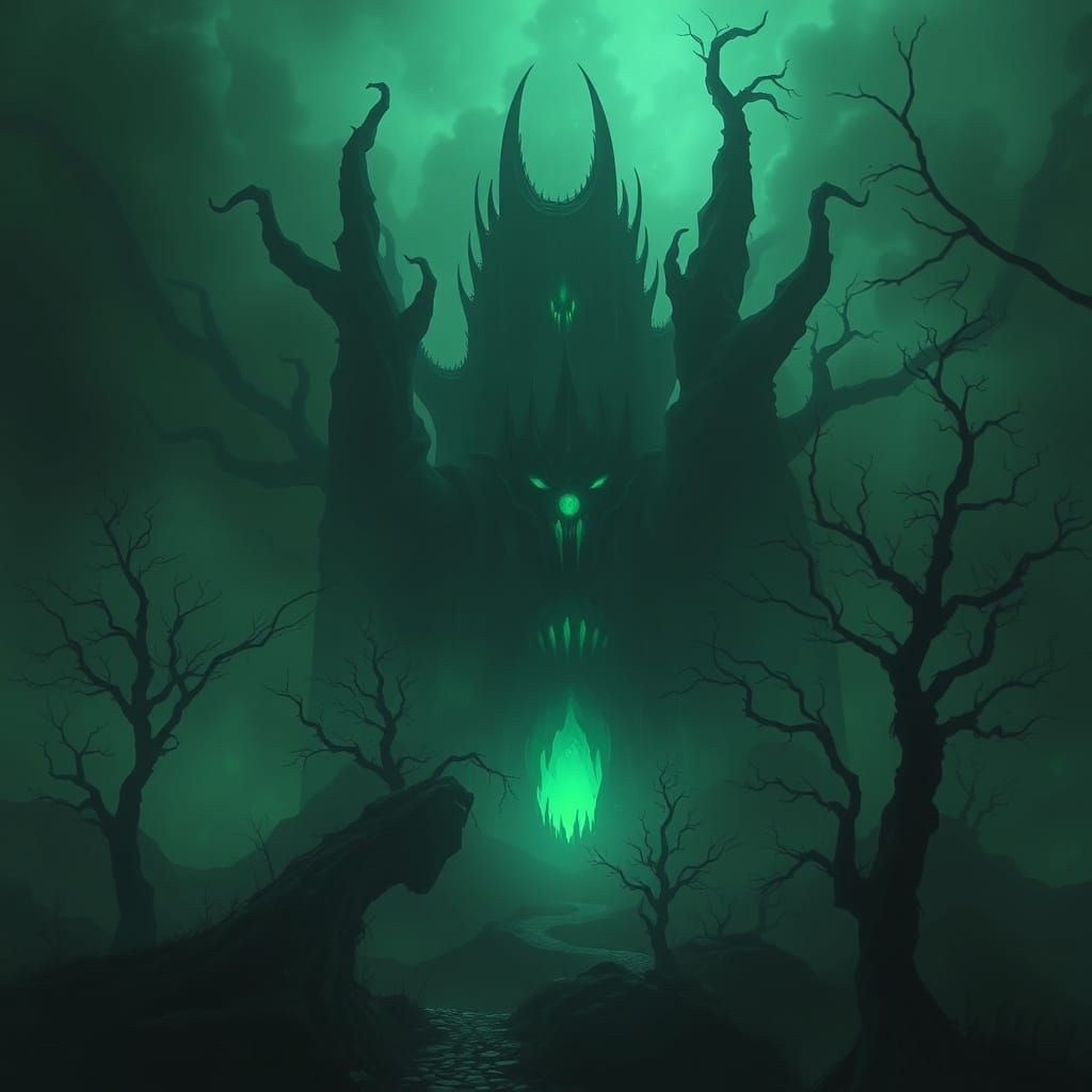 Eerie Green Glow Illuminates a Spine-Tingling Masterpiece