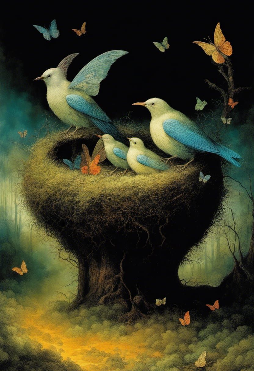 A Two-Winged bird-nest-trophy!