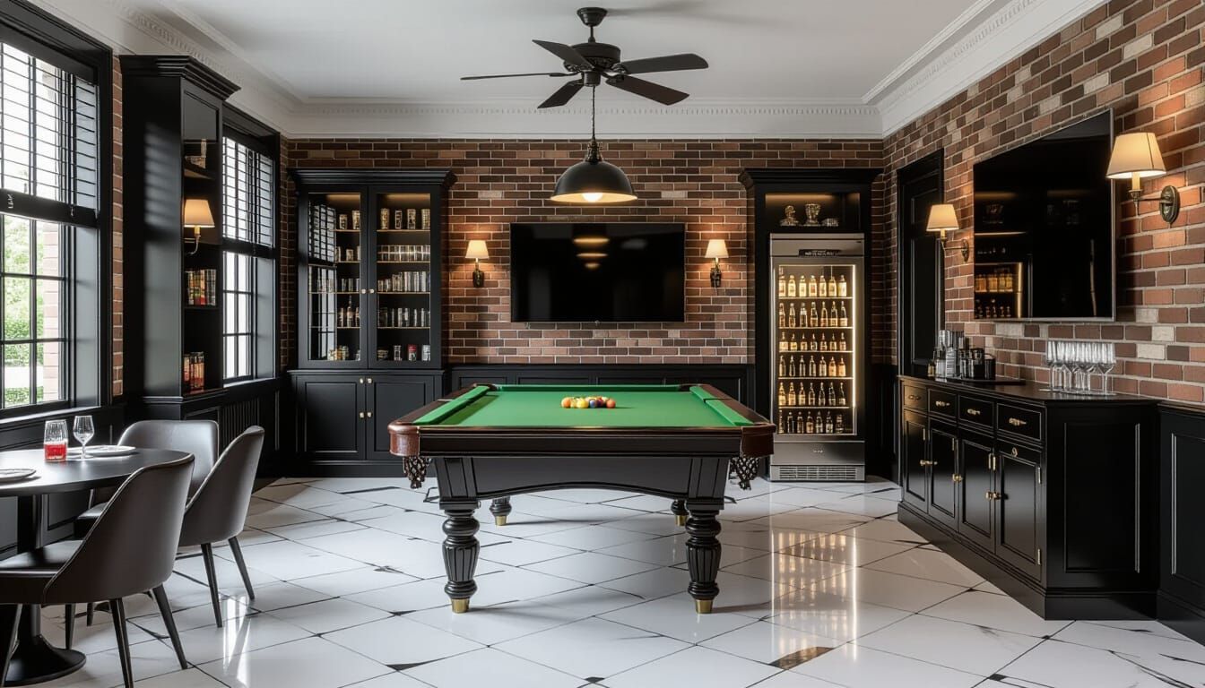 Victorian Billiards Room in Photorealistic Cinematic Style
