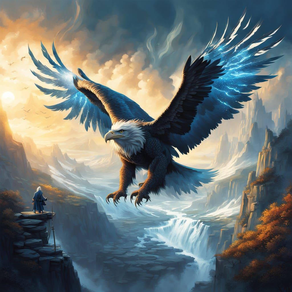 Eagle and Gandalf in Cinematic Fantasy Flight
