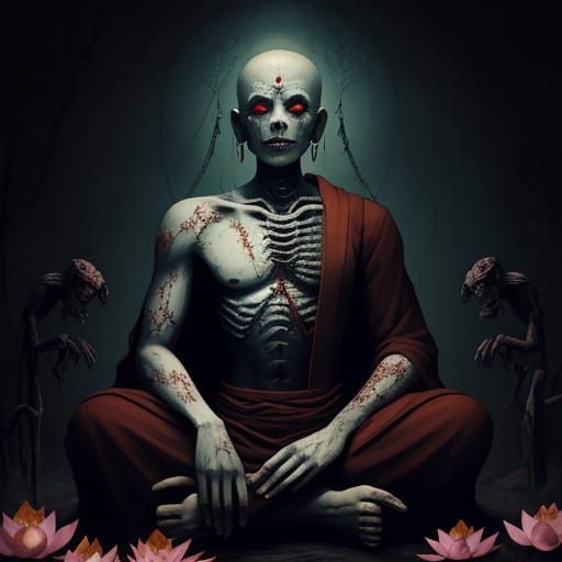 Meditative Horror in a Buddhist Garden of Bones