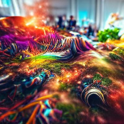 Psychedelic Rainbow Galaxy Consumes Earth: Cosmic Digital Ar...