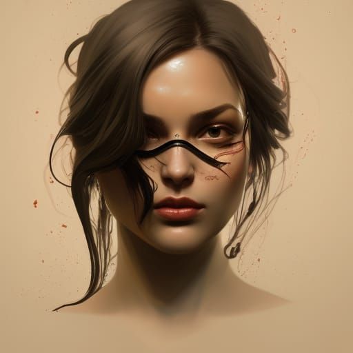 Woman as Scorpio in Hyperdetailed Digital Art