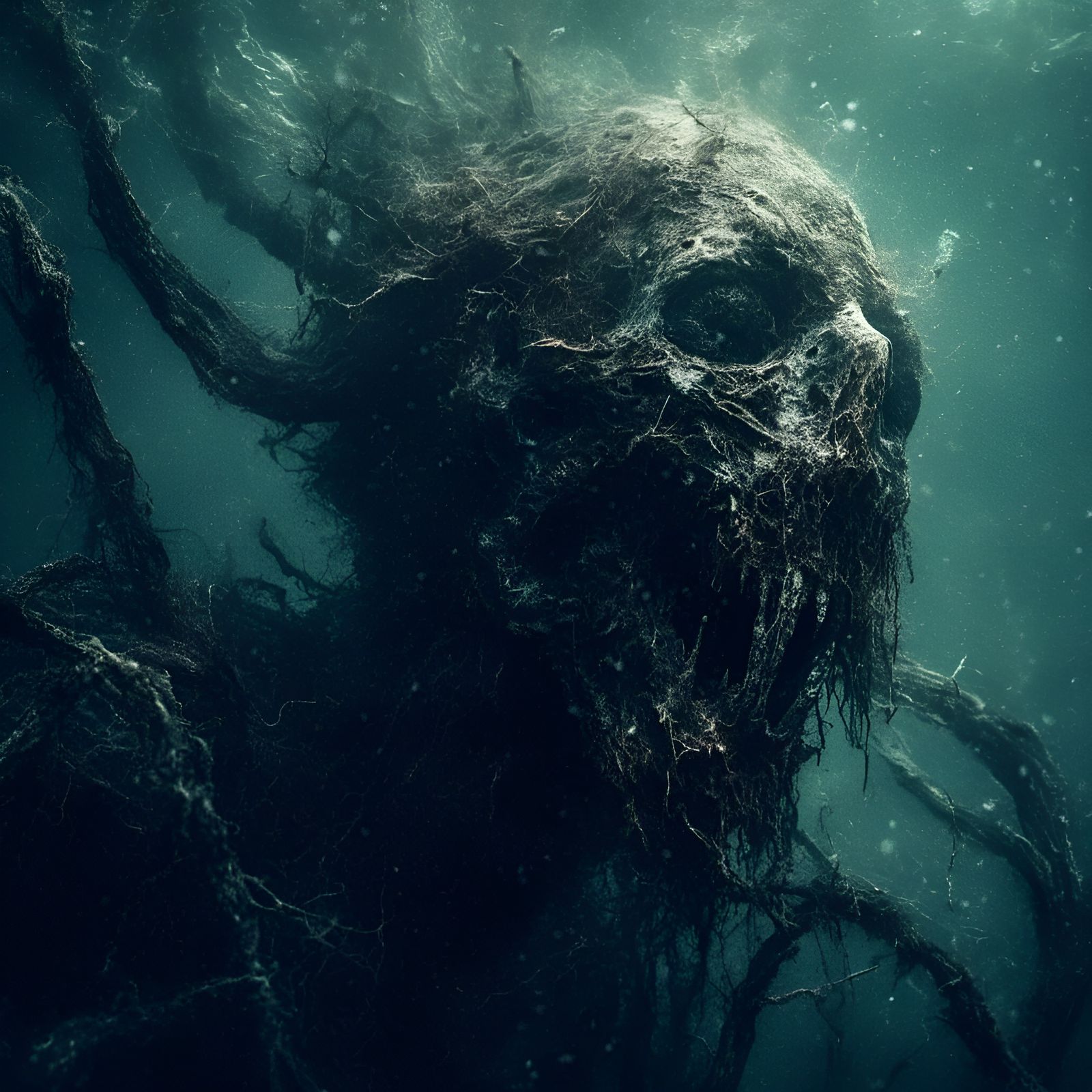 Creepy Macabre Creature Lurking in Ocean Depths